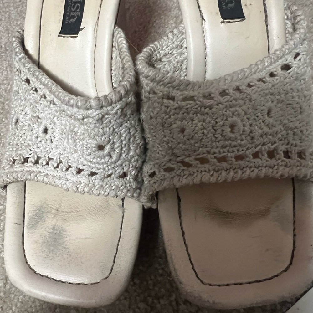 Women's Crochet Slip-On Sandals
